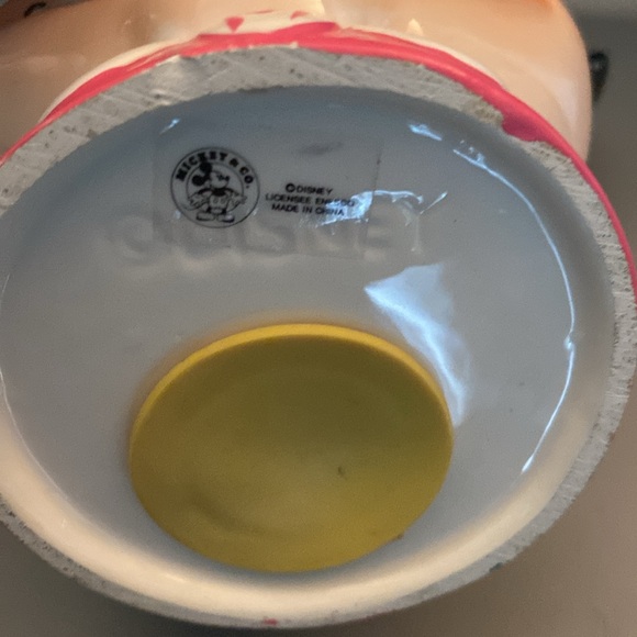 VINTAGE DISNEY BY ENESCO MINNIE MOUSE BANK WITH PLUG 6 inch - Picture 4 of 5